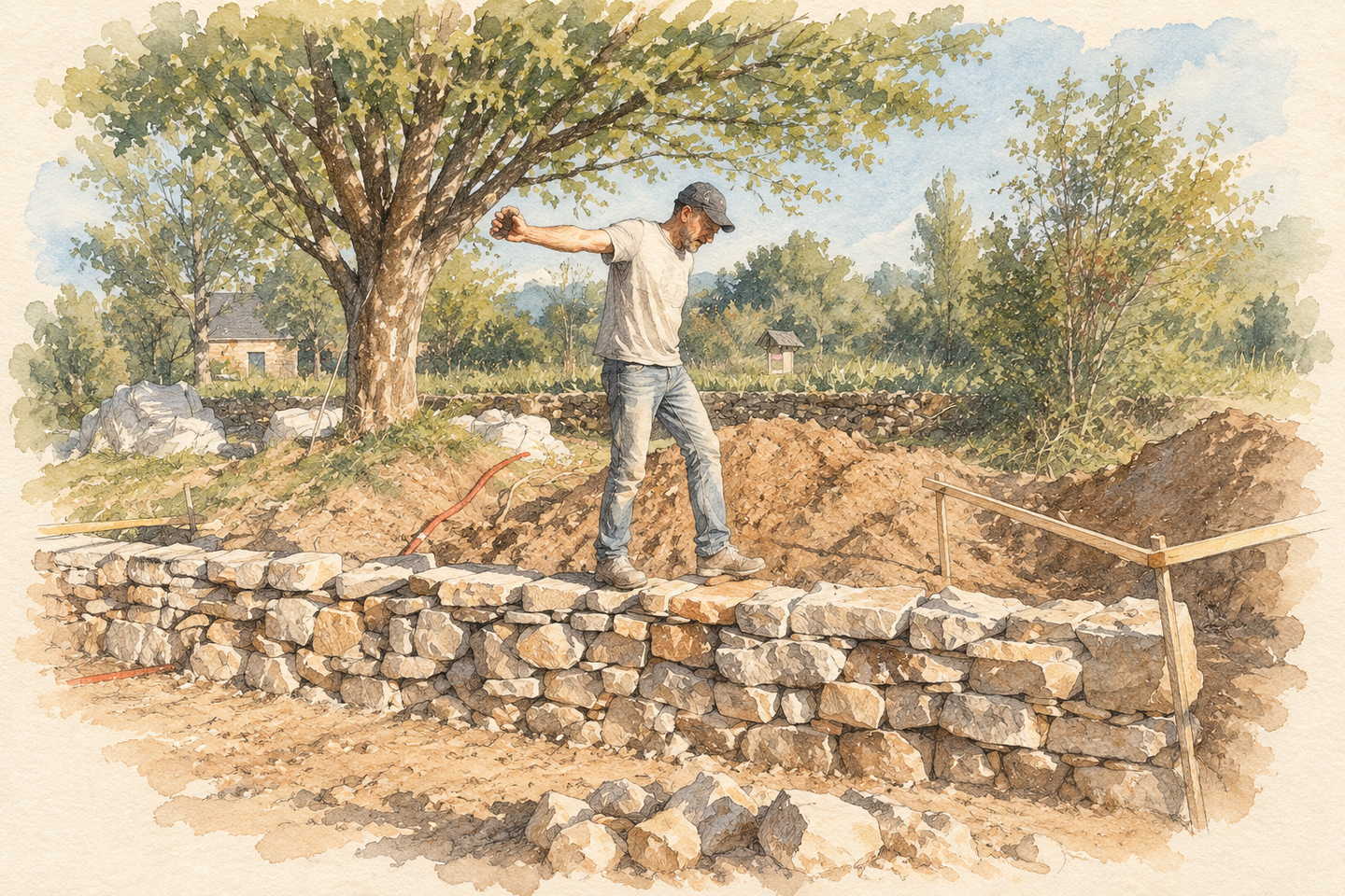 Illustration : Pierres sèches