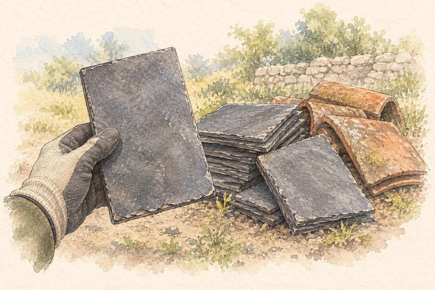 Illustration : Dossier de toit